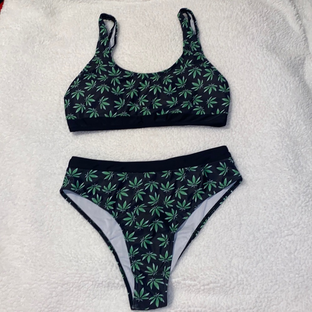 two piece bathing suit
